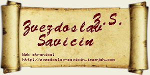 Zvezdoslav Savičin vizit kartica